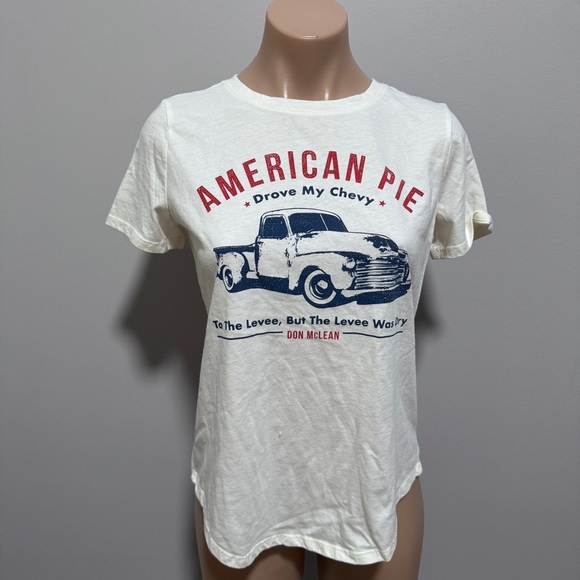 Don McLean American Pie Truck T-shirt XS Americana Fourth of July Drove My Chevy - Picture 2 of 6